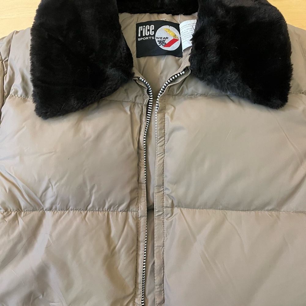 Barely used, bought new vintage down Rice Sportswear made in Canada parka.
